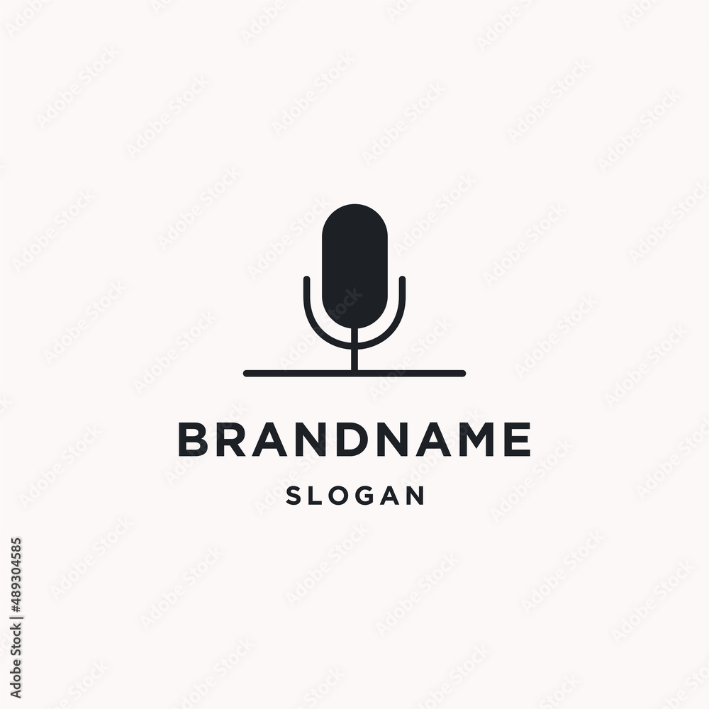 Fototapeta premium Podcast logo icon design template 
