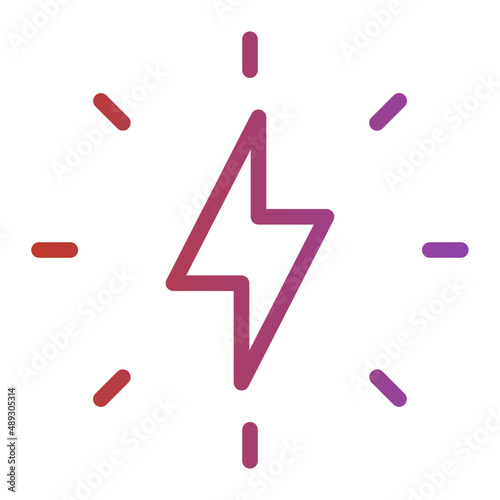 thunderbolt gradient icon