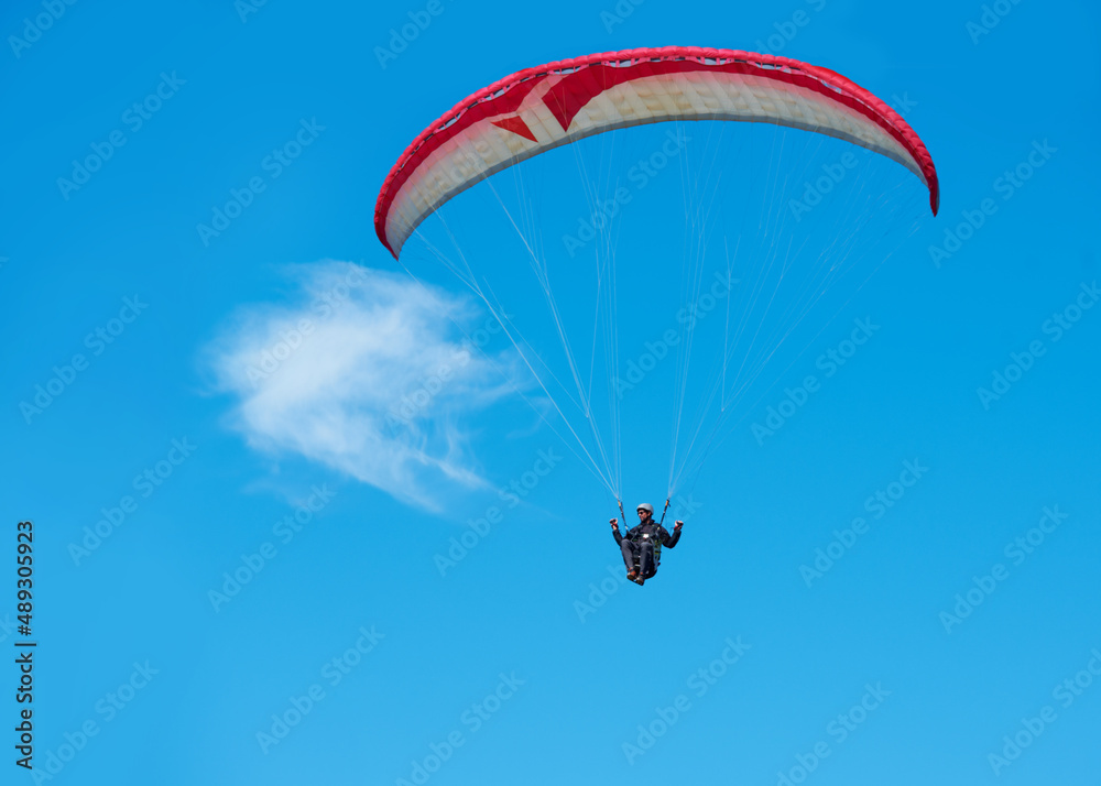 Freedom at its finest. Paragliding on a sunny day. Freedom at its finest. Paragliding on a sunny day.