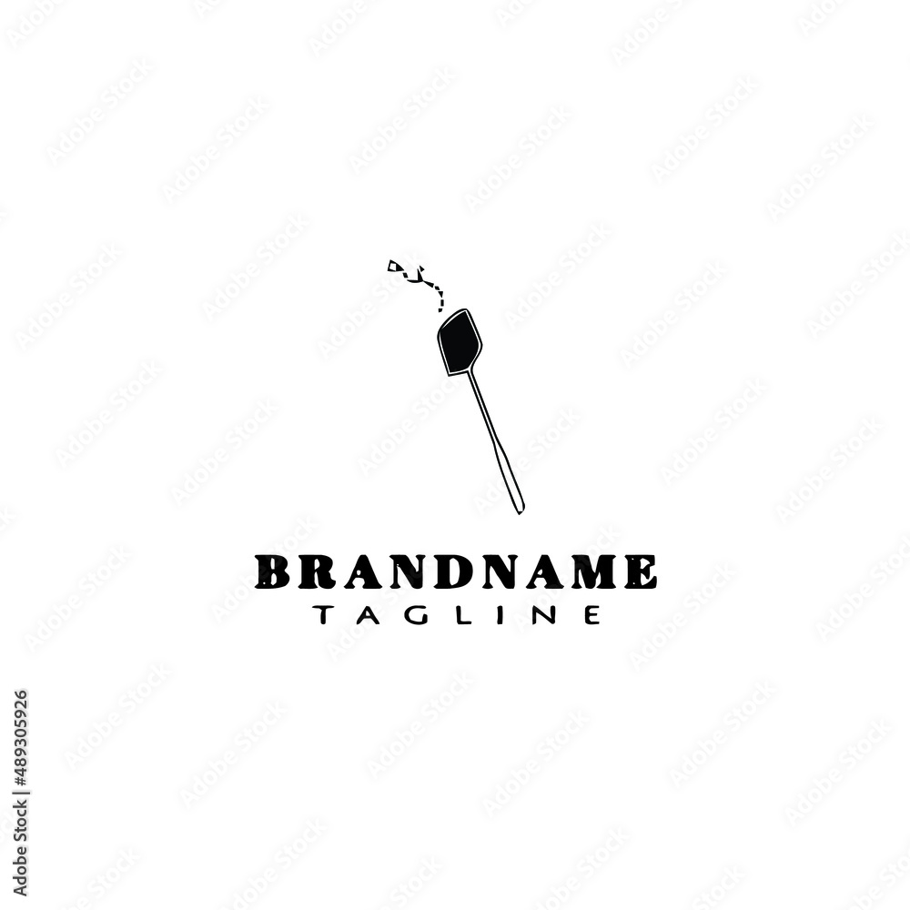 fly swatter logo cartoon icon design template black isolated vector illustration fly swatter logo cartoon icon design template black isolated vector illustration