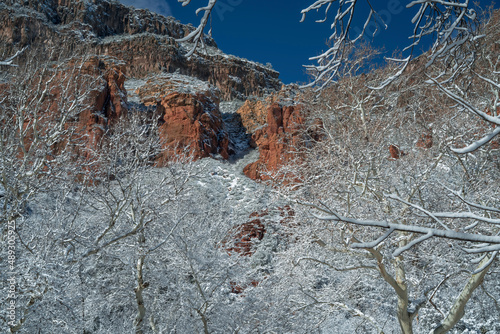 Obraz na płótnie Snowbound Sedona Arizona USA w salonie