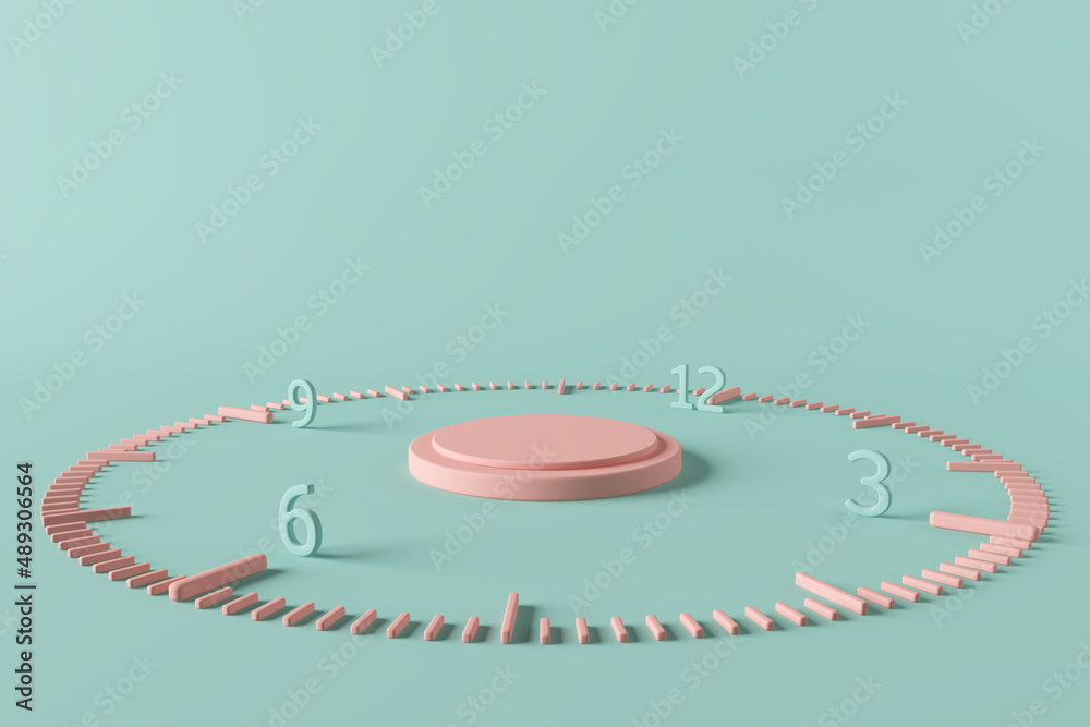 platform pink time clock tick indefinite continued progress existence