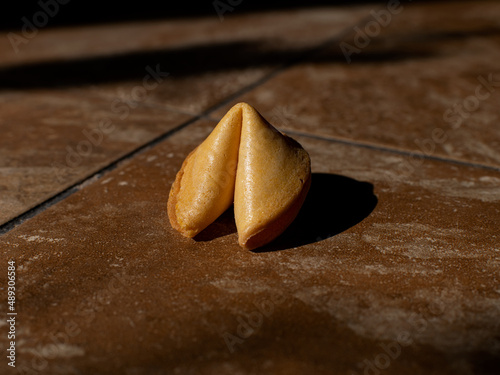 fortune cookie on a surface 