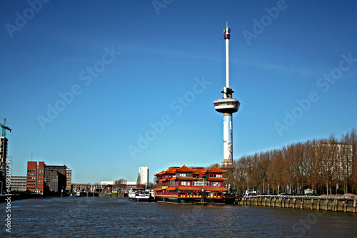 Torre Euromast em Roterdam. Holanda.