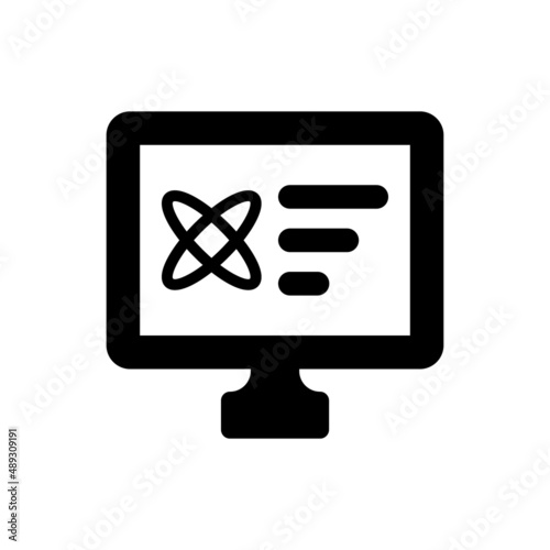 Atom research icon