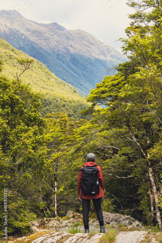 hiking in the mountains