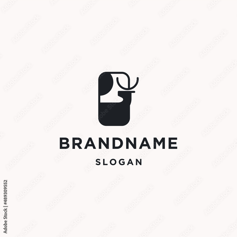Deer logo icon design template Deer logo icon design template
