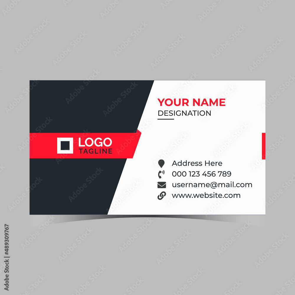 Fototapeta premium New Creative Corporate Business Card, Colorful Business Card Vector Template