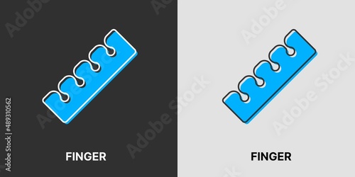 Finger vector icons. Finger symbol collection