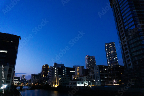 Night view of high-rise condominiums in Tokyo, Japan_48