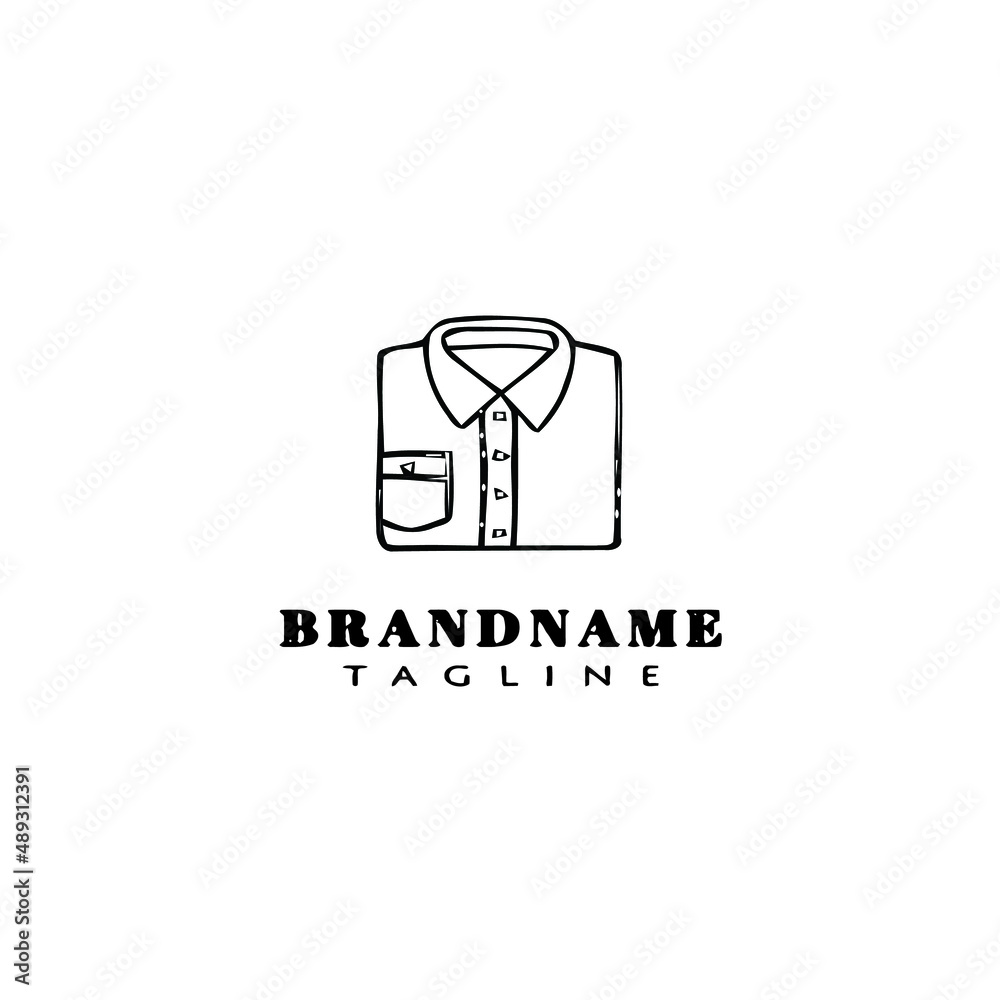 folded shirt logo cartoon icon design template black isolated vector illustration folded shirt logo cartoon icon design template black isolated vector illustration