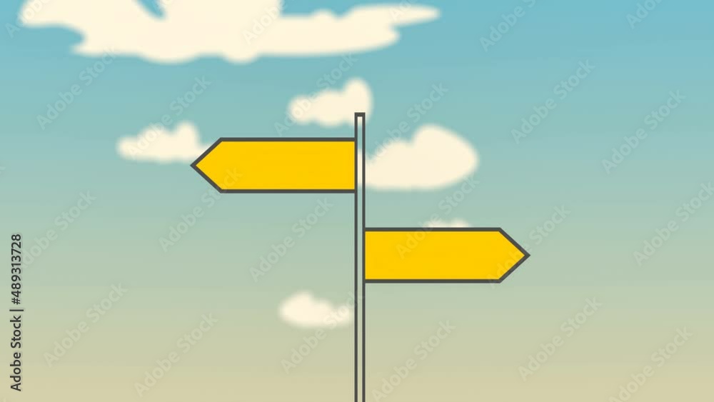 Road signs with Work and Life text pointing in opposite directions. Balance between career and family Road signs with Work and Life text pointing in opposite directions. Balance between career and family