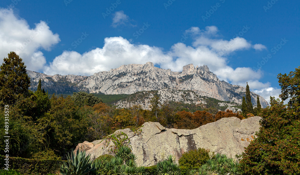 Obraz premium Mountain landscape of the Crimean peninsula.