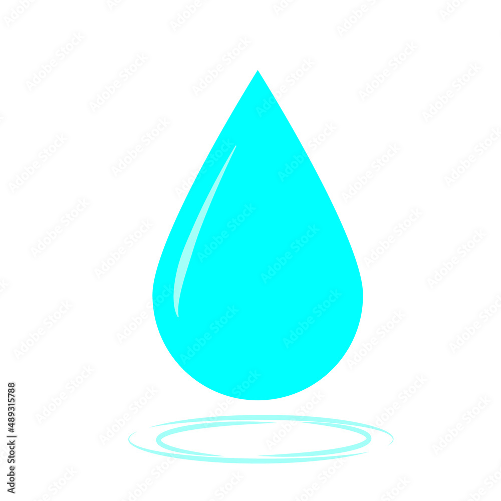 clean blue liquid water vector icon clean blue liquid water vector icon