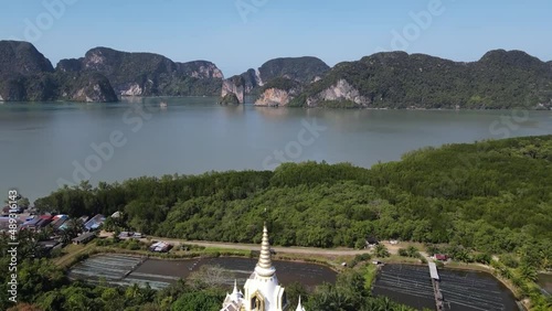 Wallpaper Mural The video was filmed from an aerial view of a temple in Thailand. Torontodigital.ca