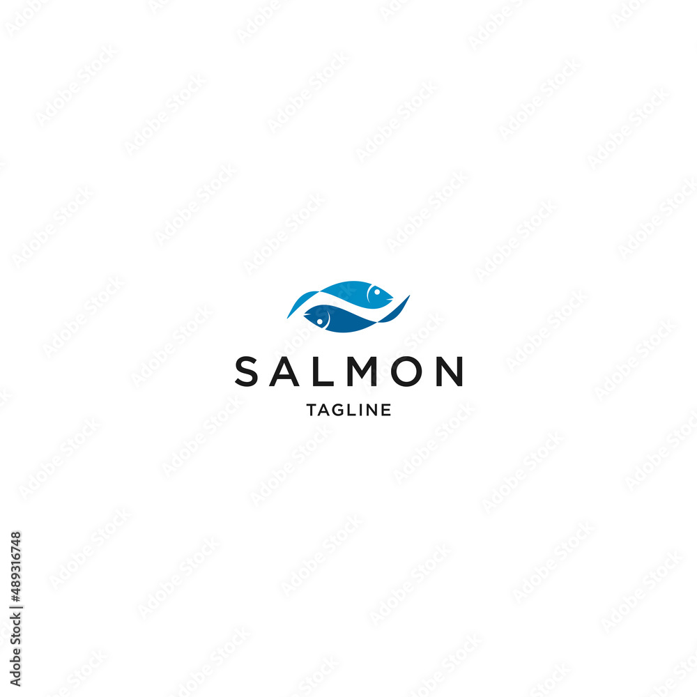 Fish logo icon design template flat vector Fish logo icon design template flat vector
