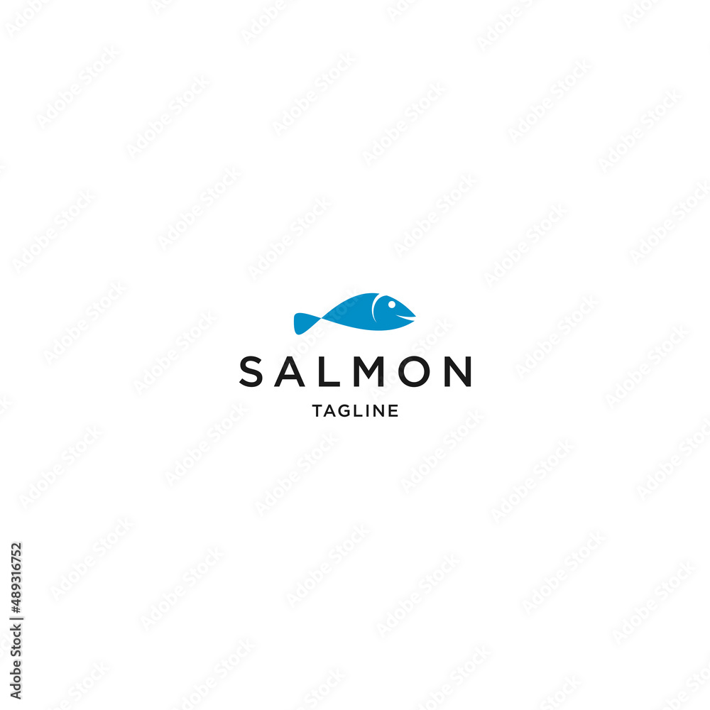 Fish logo icon design template flat vector Fish logo icon design template flat vector