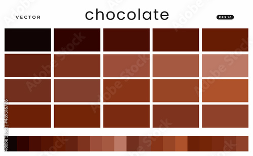 chocolate Vector Color Scheme Palettes