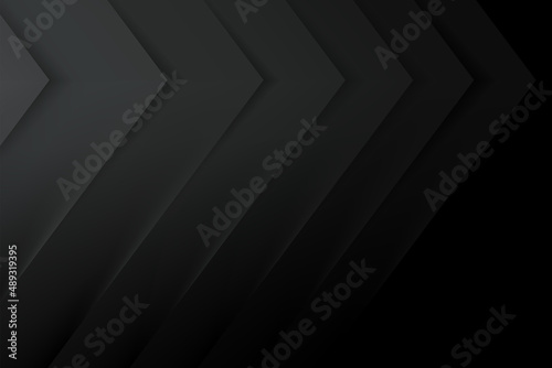 Abastract black background. Geometri dark pattern. Vector design backdrop