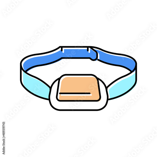 injection pad color icon vector illustration