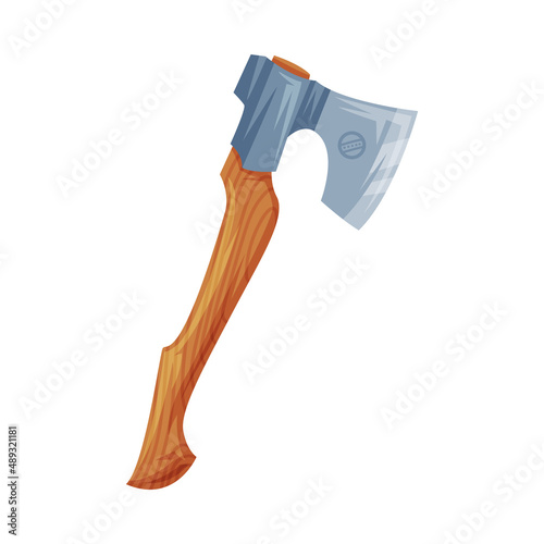 Axe or Woodcutter as Finland Symbol and Attribute Vector Illustration