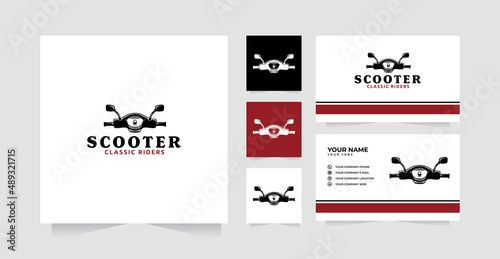Scooter logo design inspiration and business card