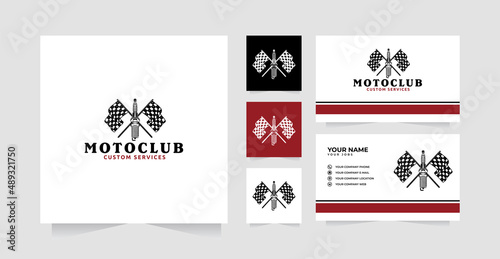 Spark Plug Racing logo design inspiration and business card