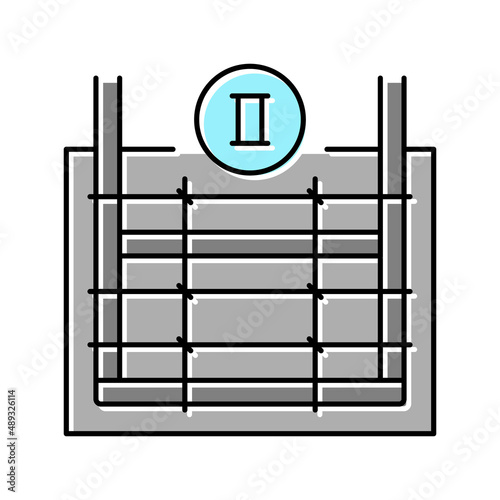 secondary reinforcement color icon vector illustration