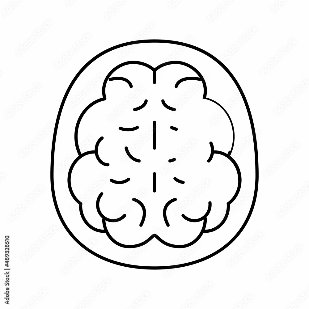 mind health problem line icon vector illustration mind health problem line icon vector illustration