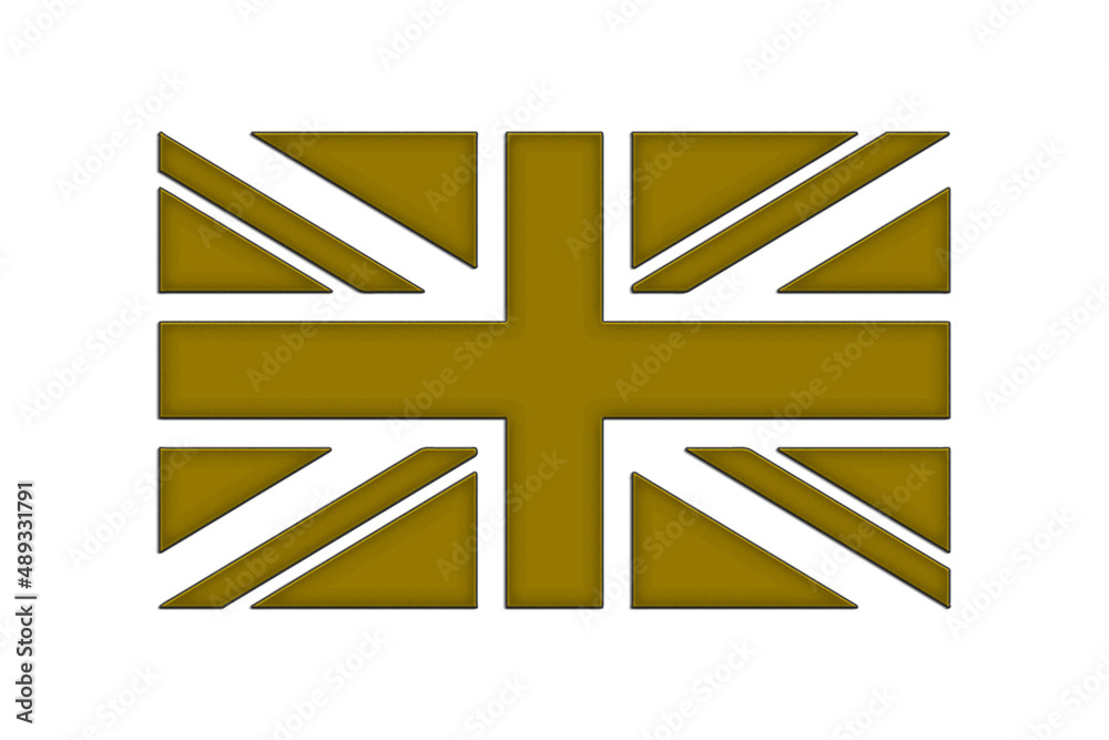 Fototapeta premium british flag embroidery design