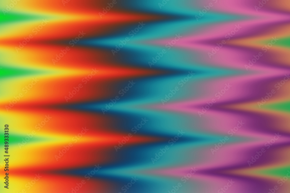 Abstract blurred and zigzag multicolored.