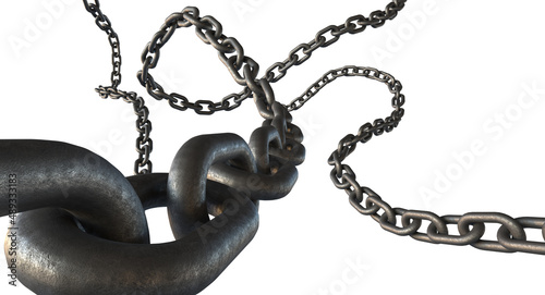 chain isolated on white