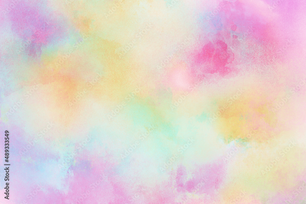 Pastel Watercolor Rainbow Background Paper Texture