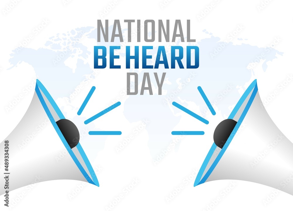 vector graphic of national be heard day good for national be heard day