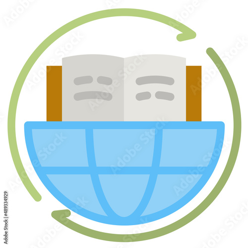 elearning flat icon