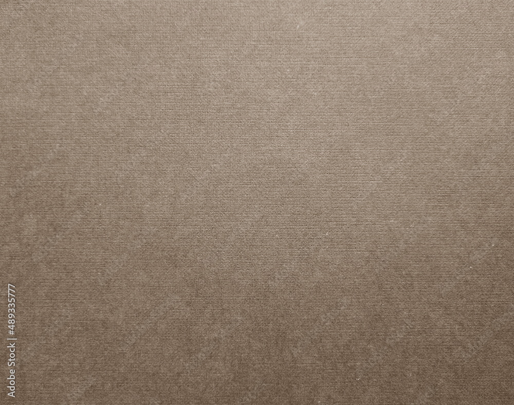 Fototapeta premium Sepia textured background for presentation, wallpaper or textiles design. Imitation of woven fabric. Beige cloth.