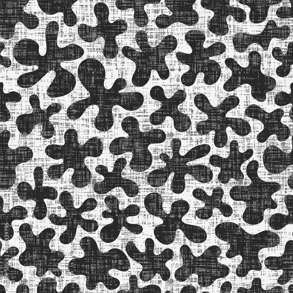 Obraz premium Seamless pattern, abstract shapes. Vector geometric background. 