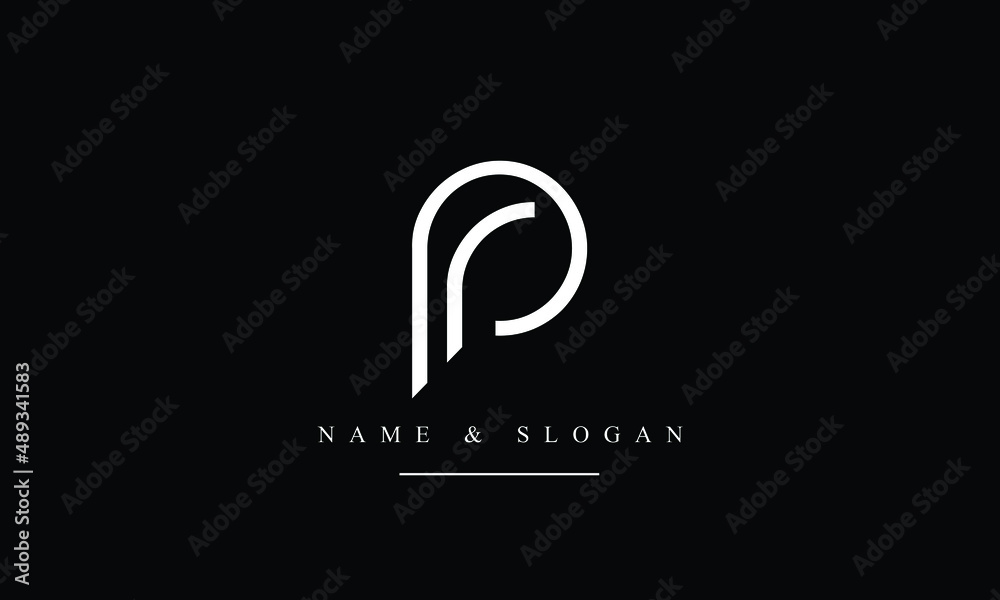 Monogram R P RP, PR, R, P abstract letters logo monogram Stock Vector | Adobe Stock