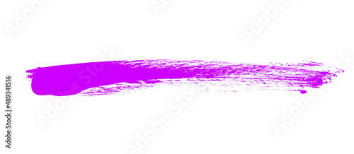 Schnell gemalter Pinselstreifen mit violetter Farbe