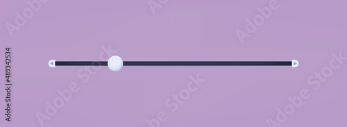 3d scrollbar, vector illustration. Volume, brightness. Panel slider bar switch control. Concept user interface, Minimum or maximum adjustment button. Horizontal drag shape, level, scale. Loading bar 