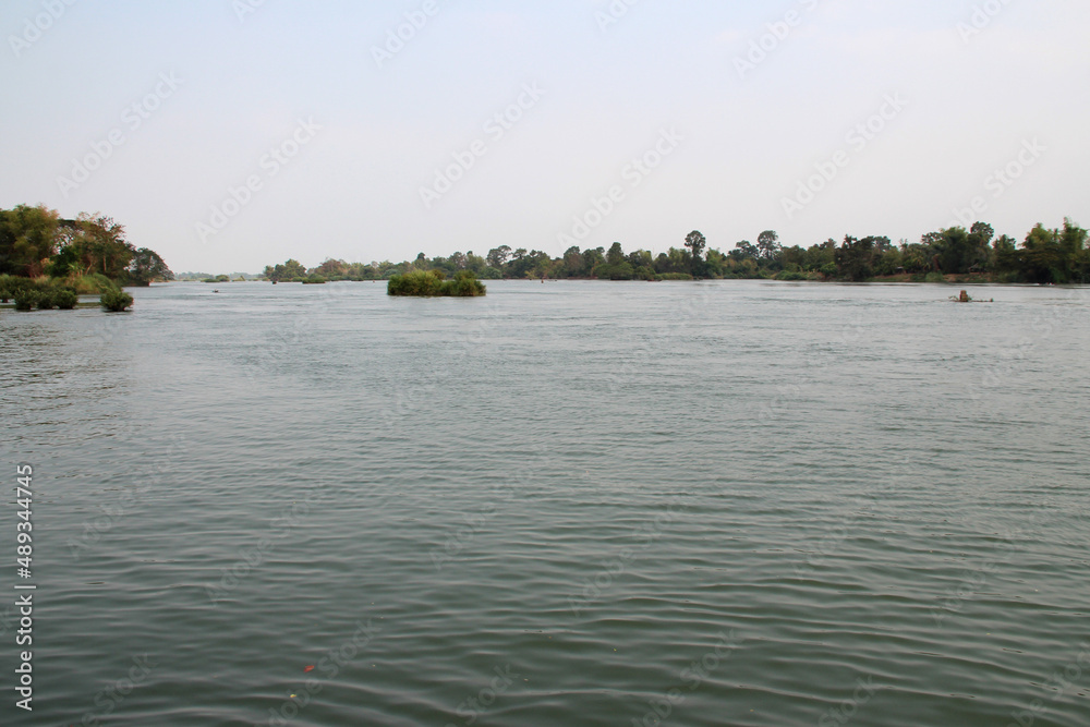 river (mekong ?) in laos 