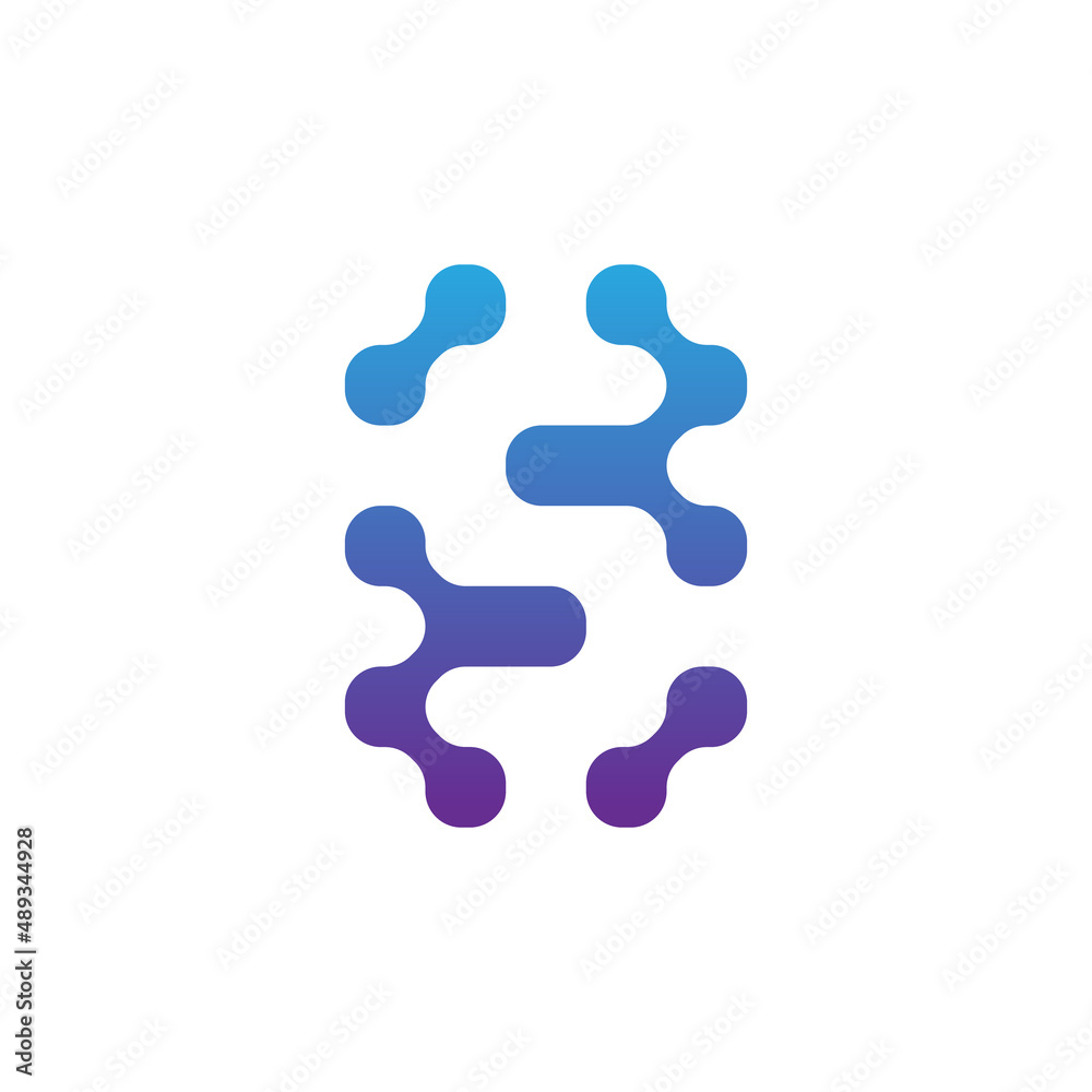 letter S digital pixel tech logo letter S digital pixel tech logo