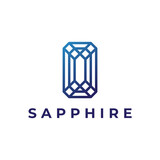 blue sapphire logo design