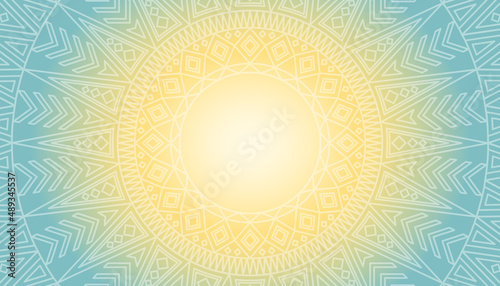 Background with mandala. Abstract ethnic pattern.