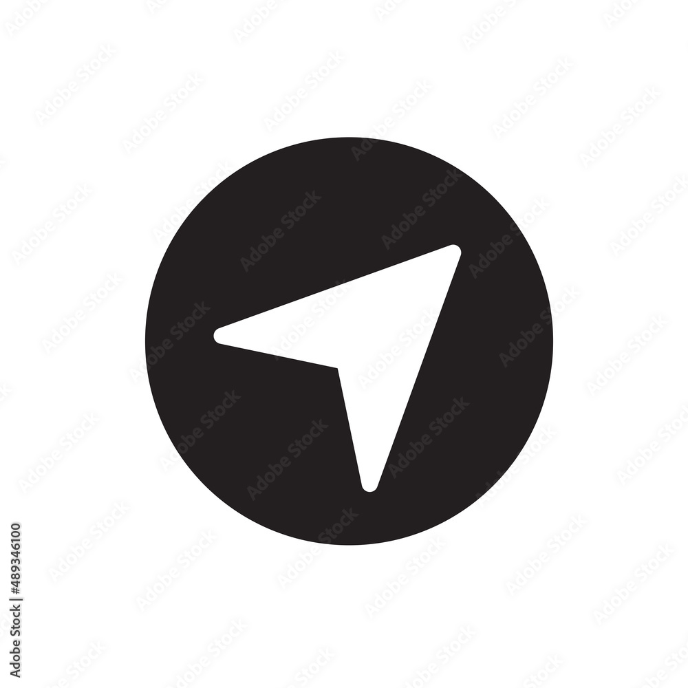 Navigation icon on white background. Arrow icon. cursor choice. Vector illustration Navigation icon on white background. Arrow icon. cursor choice. Vector illustration