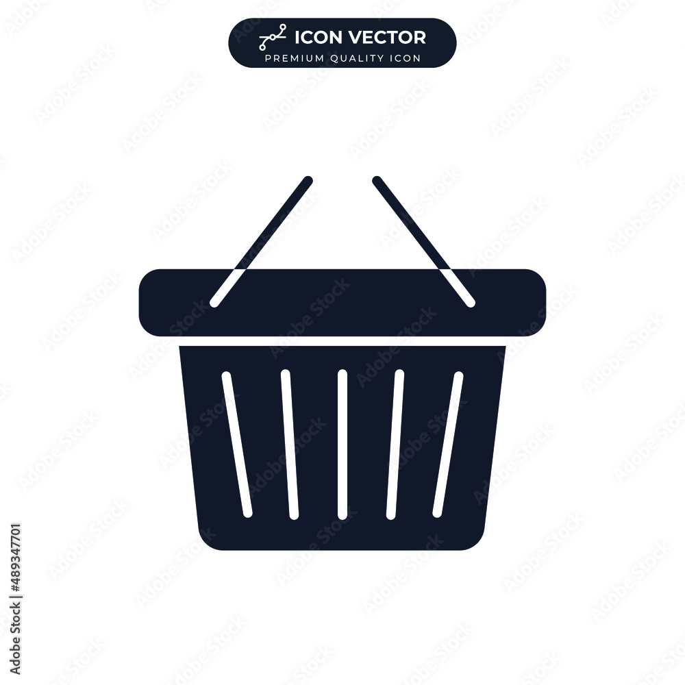 basket icon symbol template for graphic and web design collection logo vector illustration basket icon symbol template for graphic and web design collection logo vector illustration