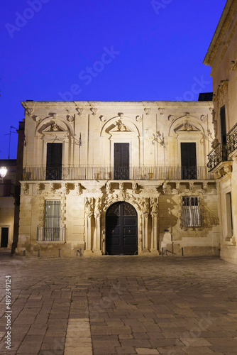 Lecce, Apulia, Italy: historic buildings at evening © Claudio Colombo
