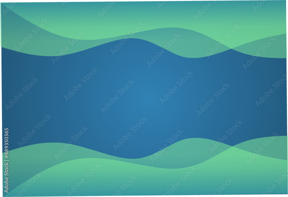 Blue abstract background with green ornaments. suitable for banners, advertising banners, posters, sale