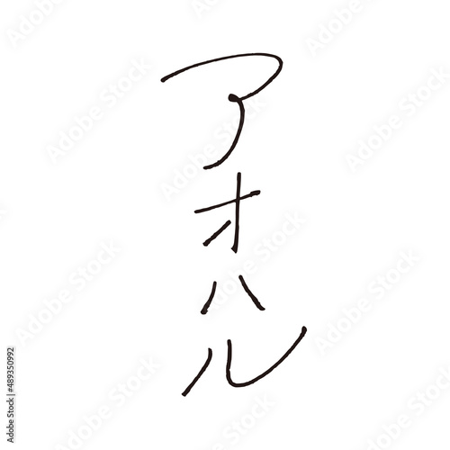 アオハル エモい ペン 万年筆 手書き文字 縦書き