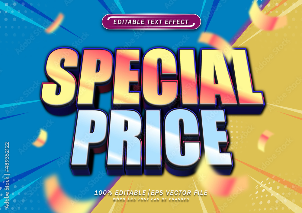Special price text editable effect